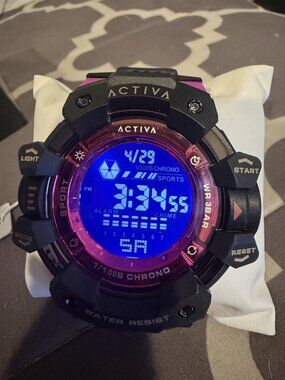 Activa X Invicta Digital Essentials Black Pink Watch ACW8050MC-013